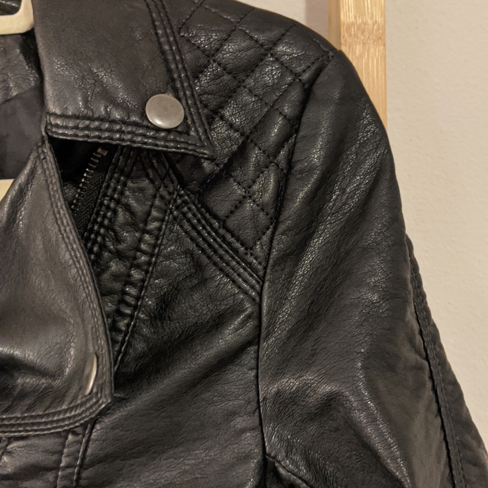 H&M FAuc Leather Jacket